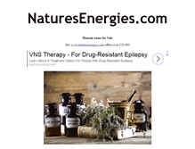 Tablet Screenshot of naturesenergies.com